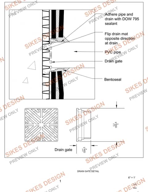 Drain Gate Detail — watermarked preview
