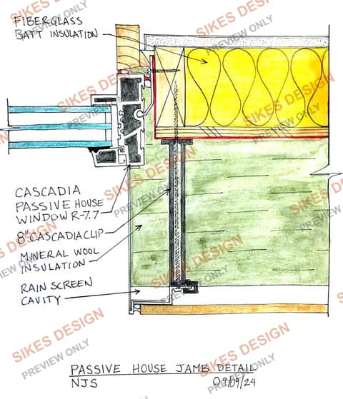 Passive House Window Jamb Detail — watermarked preview