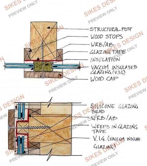 VIG Structural-Post Glazing — Mullion Sections — watermarked preview