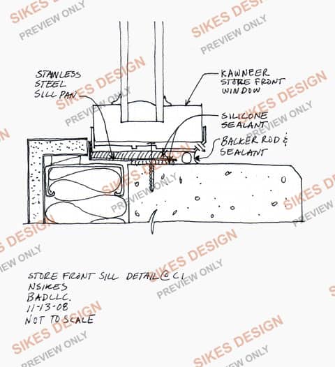 Storefront Sill Detail — watermarked preview