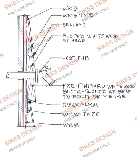 Hose Bib Penetration Detail — watermarked preview