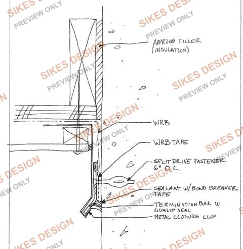 Concrete-to-Wood Transition Detail — watermarked preview