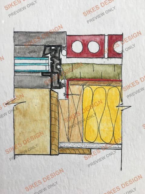 Window Jamb at Brick Veneer — Isometric — watermarked preview