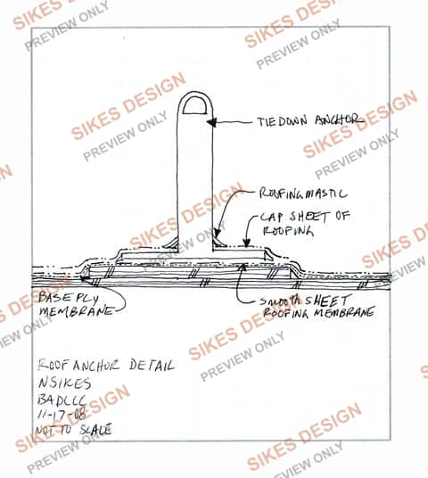 Roof Anchor / Tie-Down Detail — watermarked preview