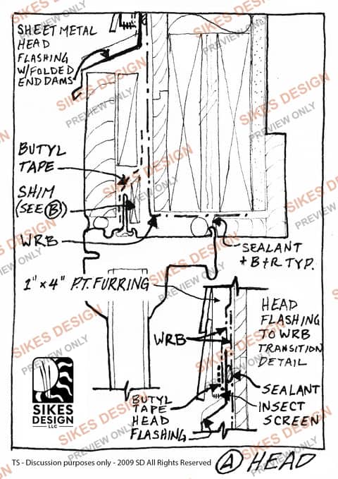 Window Head Flashing to WRB Transition — watermarked preview