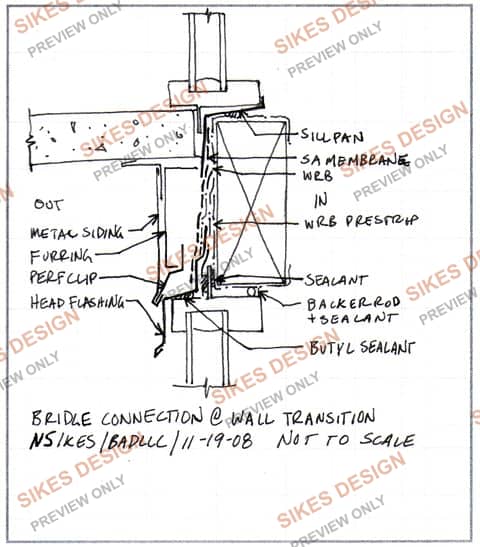 Bridle Connection at Wall Transition — watermarked preview