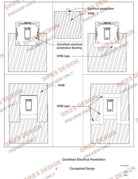 Quickflash Electrical Penetration — Conceptual Design — watermarked preview