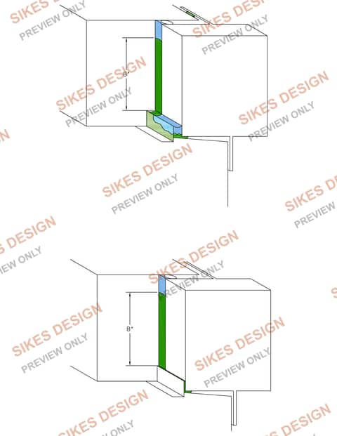 Window Corner Sealant Detail — watermarked preview